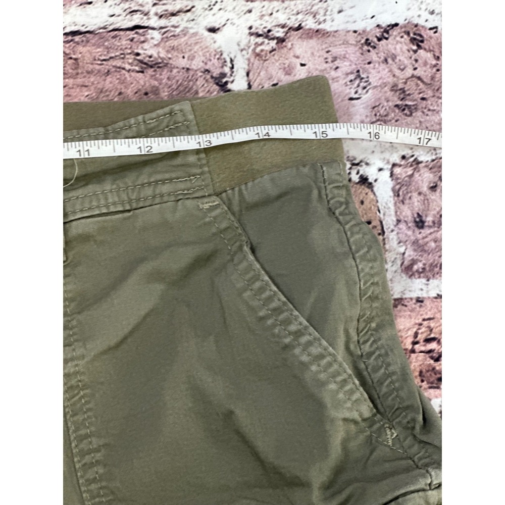 Lee Relaxed Fit Mid Rise Cargo Shorts Olive Green Women's Size 10 Summer Staple - Picture 11 of 13